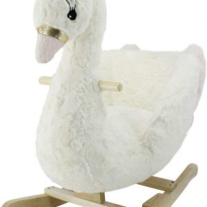 Animal Adventure 55911 Swan Rocking Horse, Rocker, Peacock, White, One Size