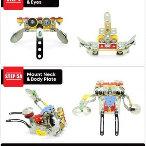 STEM Robot Building Kit | Build Your Own Robot Construction & DIY Engineering Toy | Educational Robot Kits for Kids to Build for Boys Girls Age 8 9 10 11 12 Teens Adults | Build & Take Apart Project