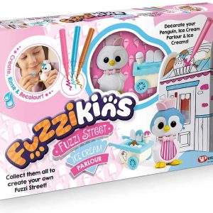 Fuzzikins FF201 Fuzzi Street Ice Cream Parlour Animal Figures, Multi