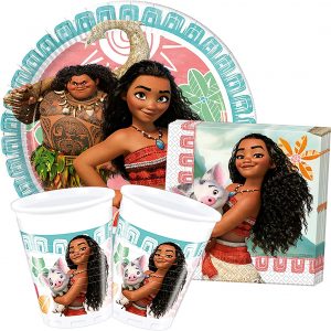 Disney Moana 17185 Disney Partyware Set for 8 People, Multi