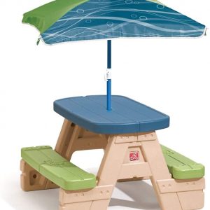 Step2 Kids Picnic Table, Blue, 1