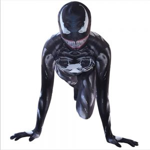 JianYia Kids Bodysuit Superhero Costumes Halloween Cosplay Costumes (B Black, Kids-S)