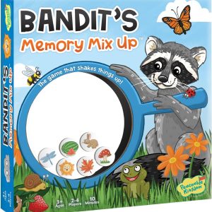 Peaceable Kingdom Bandit’s Memory Mix-Up – Memory Game for Kids – Great for Single Players, Big & Small Groups – Ages 3 & up