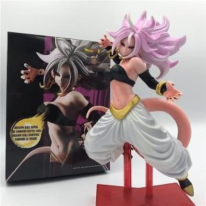 DBZ Figure Girl Majin Buu No.21 Android 21 PVC Action Figure Anime Buu DBZ Goku Vegeta Super Saiyan Fighting Model Toy