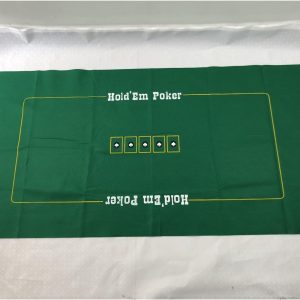 Yuanhe Texas Holdem Table Felt Layout – 36″ x 72″ Rectangle Las Vegas Style Green Casino Table Top Mat, Great for Poker Game Night,Theme Party, Fundraisers & Gatherings